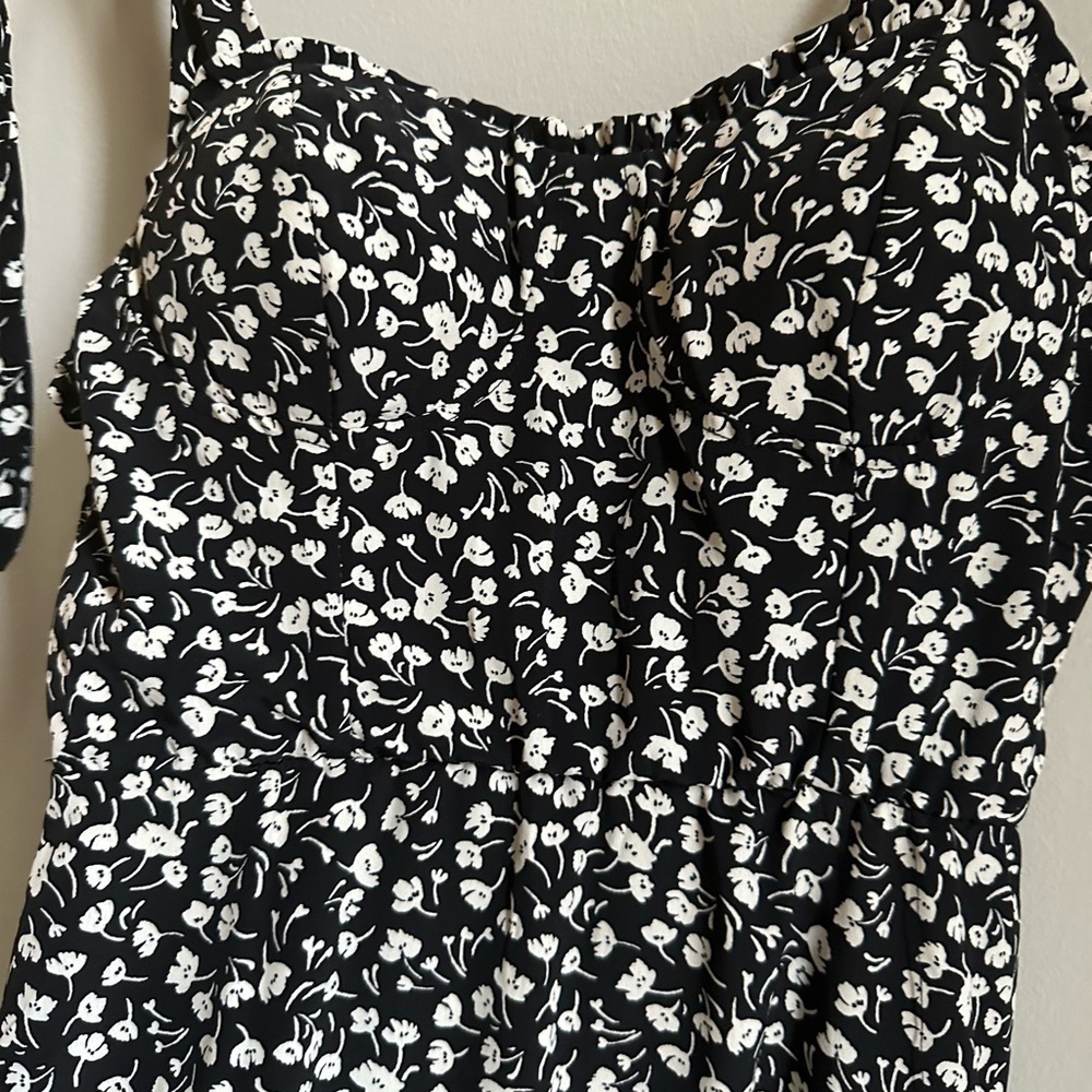 Lily Rose Black & White Floral Dress Size M - Picture 3 of 9